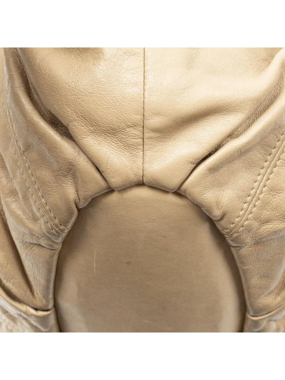 Celine Small Pop Tote Bag Beige Calfskin Leather